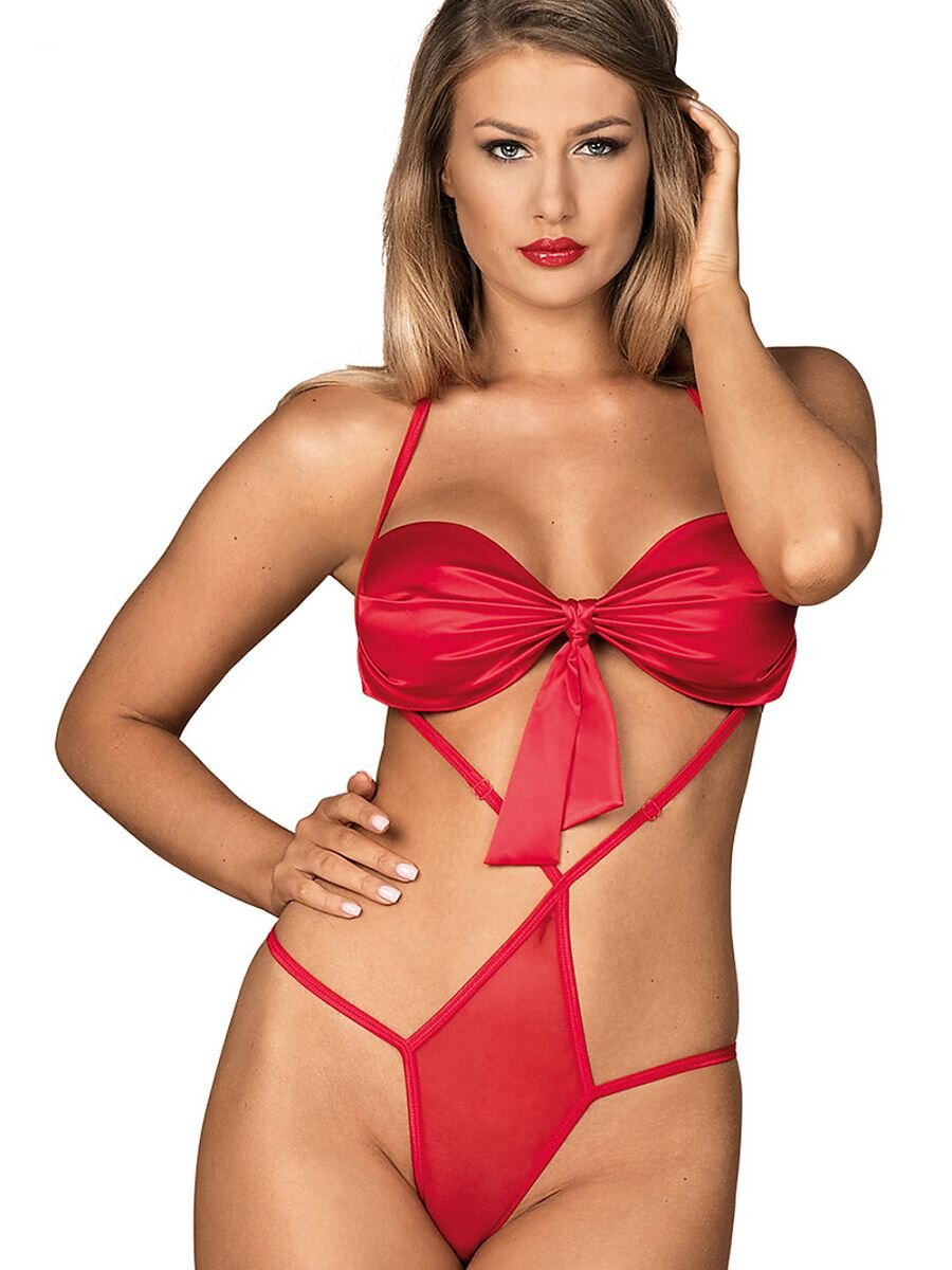 Боди Obsessive Rossita teddy, Чёрный, S/M Obs_Rossita teddy S/M - Obsessive - Эротические боди - Купить