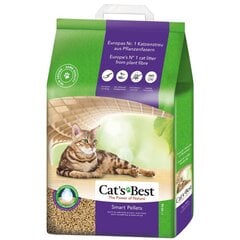 Cat's Best sušokantis natūralus granulinis kačių kraikas Smart Pellets, 20 l kaina ir informacija | Kraikas katėms | pigu.lt