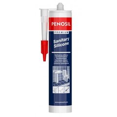 Sanitarinis silikoninis hermetikas PENOSIL Premium 310 ml bespalvis kaina ir informacija | Sandarinimo medžiagos | pigu.lt