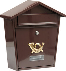 Pašto dežutė 380x320x105mm ruda Vorel 78582 kaina ir informacija | Pašto dėžutės, namo numeriai | pigu.lt