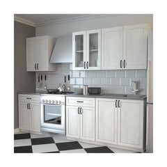 Virtuvinių spintelių komplektas Aniela, baltas kaina ir informacija | Virtuvės baldų komplektai | pigu.lt