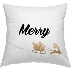 Pagalvių užvalkalų komplektas "Merry Christmas" kaina ir informacija | Originalios pagalvės, užvalkalai | pigu.lt