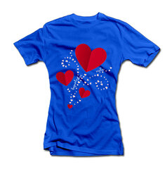 Moteriški marškinėliai "Beprotiška meilė" kaina ir informacija | Originalūs marškinėliai | pigu.lt