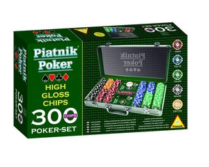 Pokerio rinkinys Piatnik 300 žetonų kaina ir informacija | Azartiniai žaidimai, pokeris | pigu.lt