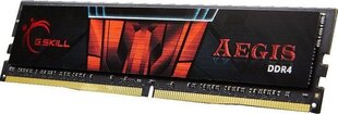 G.Skill Aegis DDR4, 8GB, 3000MHz, CL16 (F4-3000C16S-8GISB) kaina ir informacija | Operatyvioji atmintis (RAM) | pigu.lt