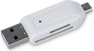 MicroSD ir SD kortelių skaitytuvas Forever per microUSB/USB kaina ir informacija | Adapteriai, USB šakotuvai | pigu.lt
