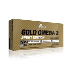 Maisto papildas Žuvies taukai Olimp Gold Omega 3 Sport Edition, 120 kaps., MP-1263/15 kaina ir informacija | Vitaminai, maisto papildai, preparatai imunitetui | pigu.lt