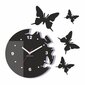 Sieninis laikrodis Skrajojantys drugeliai. Apvalus su skaičiais pigiau