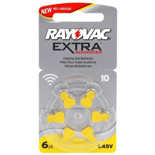 Rayovac Extra elementai klausos aparatams PR70 10, 6 vnt. kaina ir informacija | Elementai | pigu.lt