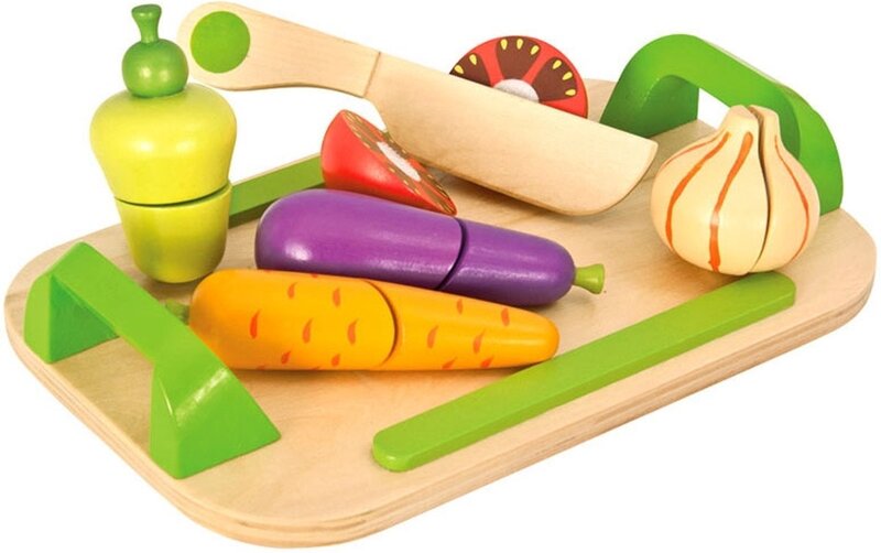 Medinių daržovių rinkinys Eichhorn kaina ir informacija | Žaislai kūdikiams | pigu.lt