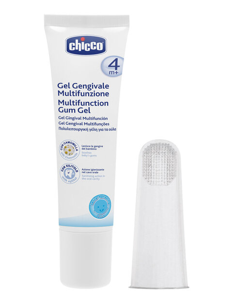 Rinkinys Chicco 4+ mėn., dantų pasta + antpirštis kūdikiams kaina ir informacija | Kosmetika vaikams ir mamoms | pigu.lt