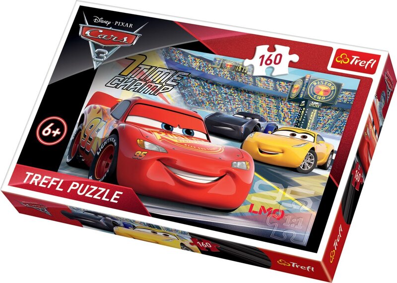 Dėlionė Trefl Cars (Žaibas Makvynas ), 160 d. kaina ir informacija | Dėlionės (puzzle) | pigu.lt