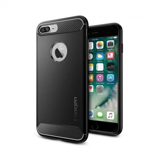 Spigen, skirtas iPhone 7 Plus/8 Plus, Juoda kaina ir informacija | Telefono dėklai | pigu.lt