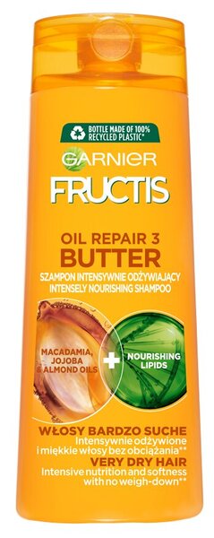 Plaukų šampūnas sausiems plaukams Garnier Fructis Oil Repair 3, 400 ml kaina ir informacija | Šampūnai | pigu.lt