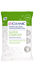 Салфетки для интимной гигиены Cleanic с экстрактом ромашки, 20 шт. цена и информация | Ватная продукция, влажные салфетки | pigu.lt