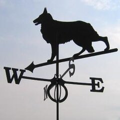 Флюгер Волчья собака цена и информация | Декорации для сада | pigu.lt