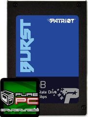 Patriot Burst 240ГБ SATA3 (PBU240GS25SSDR) цена и информация | Внутренние жёсткие диски (HDD, SSD, Hybrid) | pigu.lt