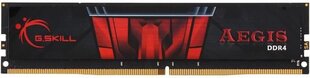 G.Skill Aegis DDR4, 16GB, 2400MHz, CL17 (F4-2400C17S-16GIS) kaina ir informacija | Operatyvioji atmintis (RAM) | pigu.lt