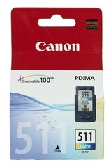 Rašalo kasetė CANON CL-511, trispalvė kaina ir informacija | Kasetės rašaliniams spausdintuvams | pigu.lt