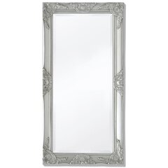 Настенное зеркало, 100x50 см, цвет серебра цена и информация | Зеркала | pigu.lt