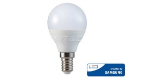5.5W LED lemputė V-TAC, P45, E14, 3000K su LED SAMSUNG diodu kaina ir informacija | Elektros lemputės | pigu.lt