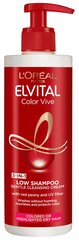 Neputojantis kreminis šampūnas dažytiems plaukams L'Oreal Paris Elvital Color-Vive 3in1 400 ml kaina ir informacija | Šampūnai | pigu.lt