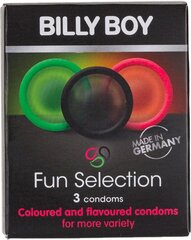 Billy Boy prezervatyvai Fun Selection 3vnt kaina ir informacija | Prezervatyvai | pigu.lt