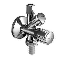 Kombinuotas ventilis Schell 1/2'' x 3/8'' d Ø10 mm x 3/4" kaina ir informacija | Santechnikos jungtys, ventiliai | pigu.lt