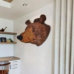 Голова медведя, реалистичное украшение стен цена и информация | Декорации для сада | pigu.lt