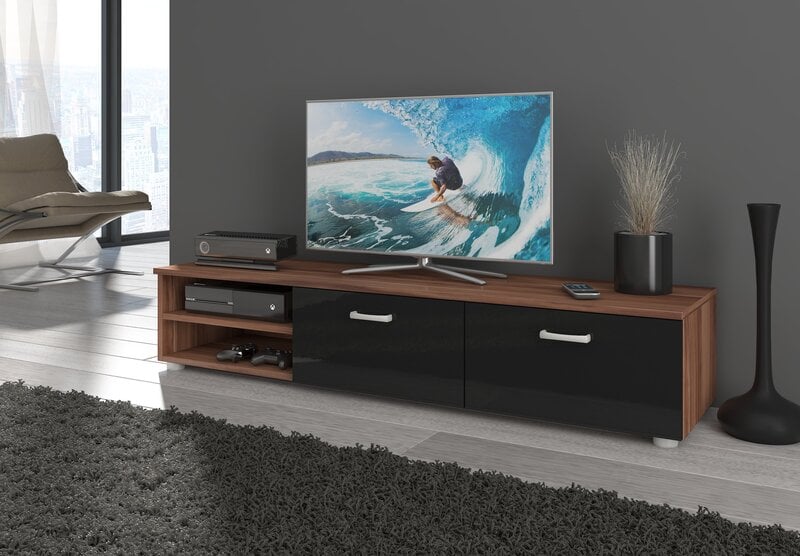 TV staliukas Magic, rudas/juodas kaina ir informacija | TV staliukai | pigu.lt