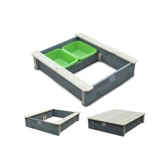 Smėlio dėžė su dangčiu, EXIT Aksent (FSC Mix 100%) kaina ir informacija | Smėlio dėžės, smėlis | pigu.lt