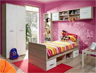 Vaiko kambario baldų komplektas Dino I, ąžuolas/balta kaina ir informacija | Vaiko kambario baldų komplektai | pigu.lt