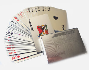 Sidabrinės kortos kaina ir informacija | Azartiniai žaidimai, pokeris | pigu.lt