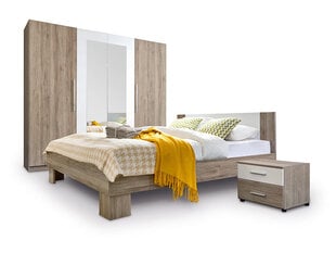 Комплект мебели для спальни Martina, белый/цвета дуба цена и информация | Комплекты мебели для спальной комнаты | pigu.lt