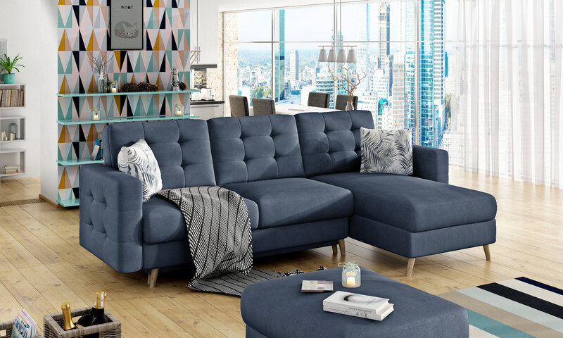 Plava sofa u unutrašnjosti: u kojim je stilovima prikladan?