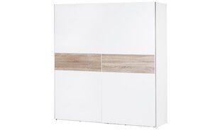 Шкаф Wenecja 1, белый / коричневый цена и информация | Шкафы | pigu.lt