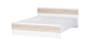Кровать Wenecja 03 160x200 см, белая / коричневая цена и информация | Кровати | pigu.lt