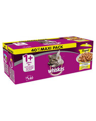 Whiskas набор консервов для кошек, 40x85 г цена и информация | Консервы для кошек | pigu.lt