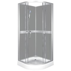 Ketursienė dušo kabina Kerra Classic Grey kaina ir informacija | Dušo kabinos | pigu.lt