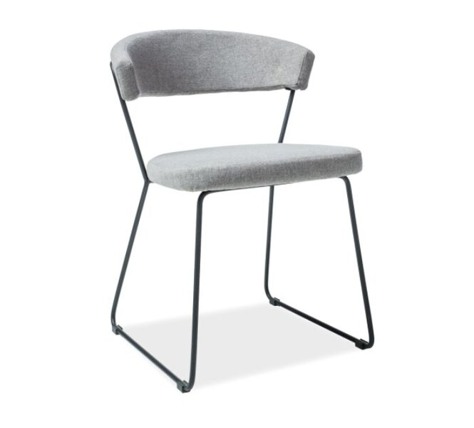2-jų lankytojo kėdžių komplektas Signal Meble Helix, juodas/pilkas kaina ir informacija | Biuro kėdės | pigu.lt