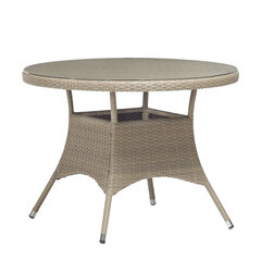 Stalas Larache,100 cm, pilkas kaina ir informacija | Lauko stalai, staliukai | pigu.lt