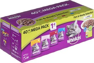 Whiskas набор консервов для кошек, 40x100 г цена и информация | Консервы для кошек | pigu.lt