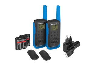 Motorola T62, Mėlyna kaina ir informacija | Radijo stotelės, racijos | pigu.lt
