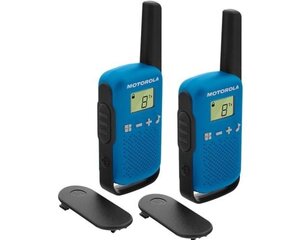 Motorola T42, 2 vnt, Mėlyna kaina ir informacija | Radijo stotelės, racijos | pigu.lt