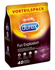 Durex prezervatyvų rinkinys Fun Explosion, 40 vnt. kaina ir informacija | Prezervatyvai | pigu.lt