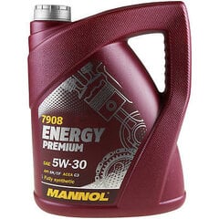 Mannol Energy Premium 5W-30 Fully Synthetic, 5L kaina ir informacija | Variklinės alyvos | pigu.lt