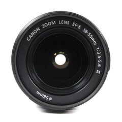 Canon EF-S 18-55mm f/3.5-5.6 III, balta dėžutė kaina ir informacija | Objektyvai | pigu.lt