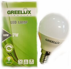 LED lemputė P45 7W E14 4000K 220-240V burbuliukas Greelux kaina ir informacija | Elektros lemputės | pigu.lt