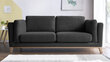 Trivietė sofa BoboChic Seattle, juoda kaina
