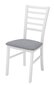 2-jų kėdžių komplektas Marynarz-2, pilkas/baltas internetu